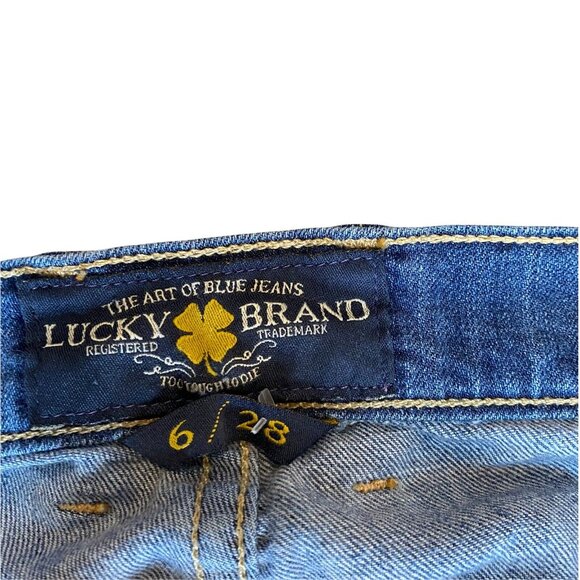 Lucky Brand Cate Stacked Skinny Jeans Womens 31x30 Med Wash (tag 6/28) - Picture 4 of 6